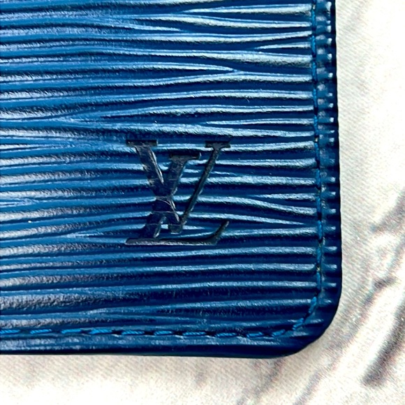 LOUIS VUITTON - Pochette Cles Epi Coin Purse CA0979 Blue Leather - Picture 4 of 12